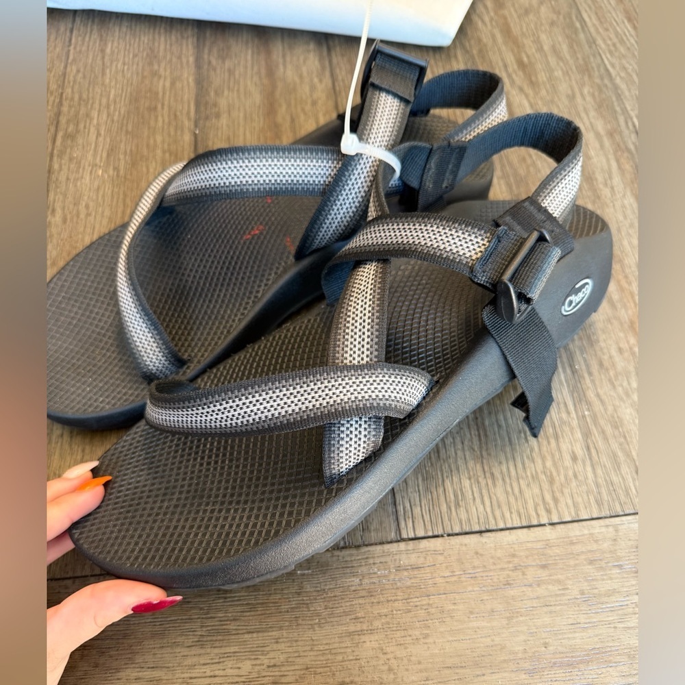 Men’s black and white Chaco sandals